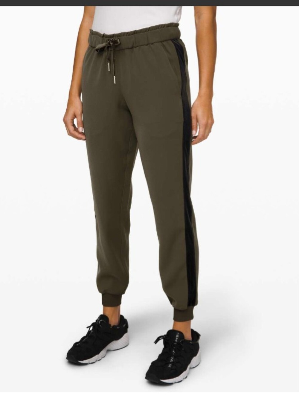 🍋lululemon athletica Olive Green With Black Velvet Stripe